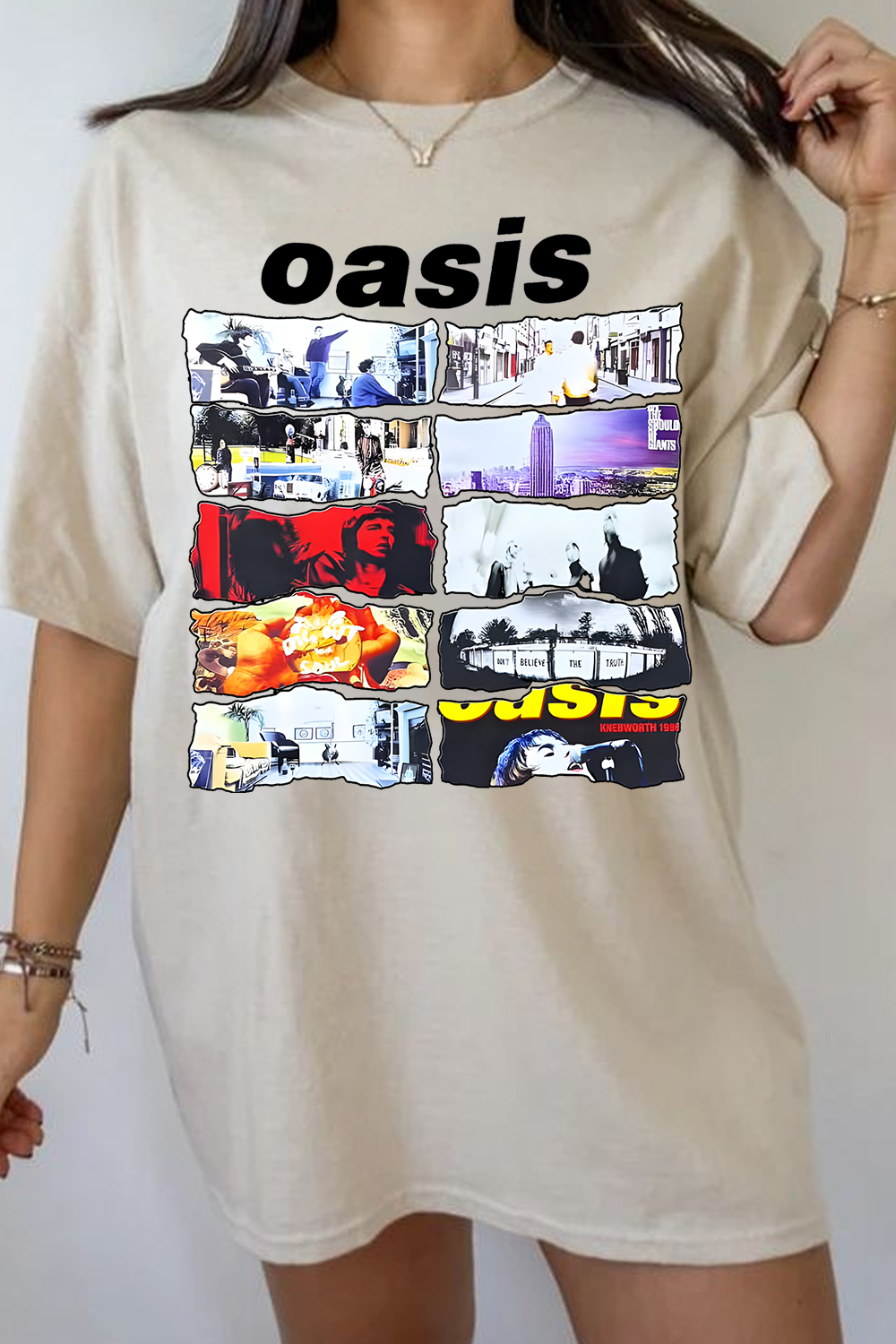 Oasis Unisex T Shirt Definitely Maybe Promo Official Reunion Tour 2025