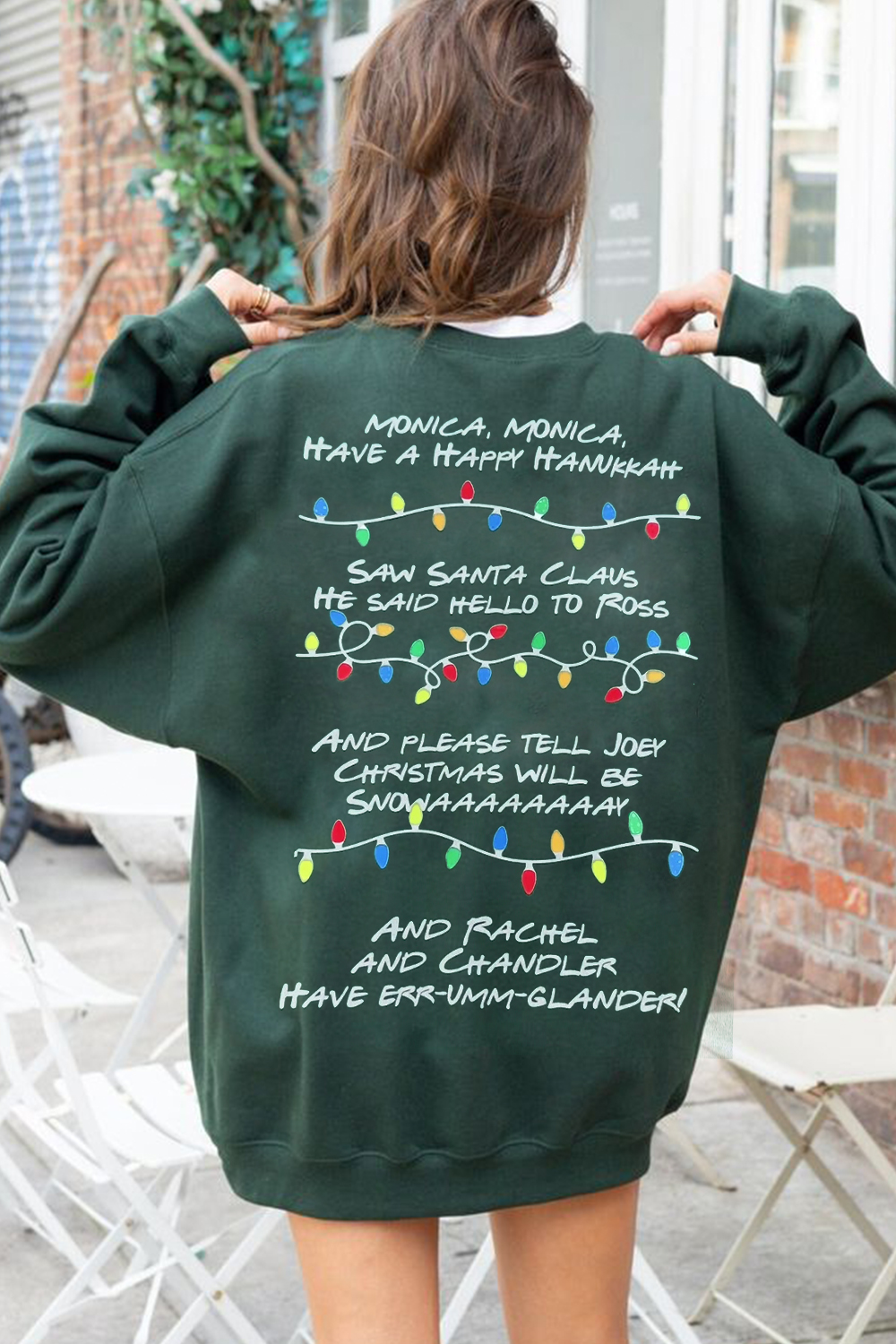 Women's Christmas Slogan Long Sleeve Crew Neck Sweatshirt