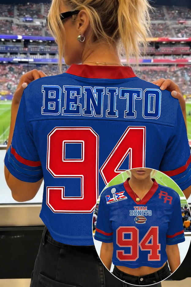 Cool Bunny Jersey for Breezy Bowl 2026 🔥Team Benito Football Crop Jersey