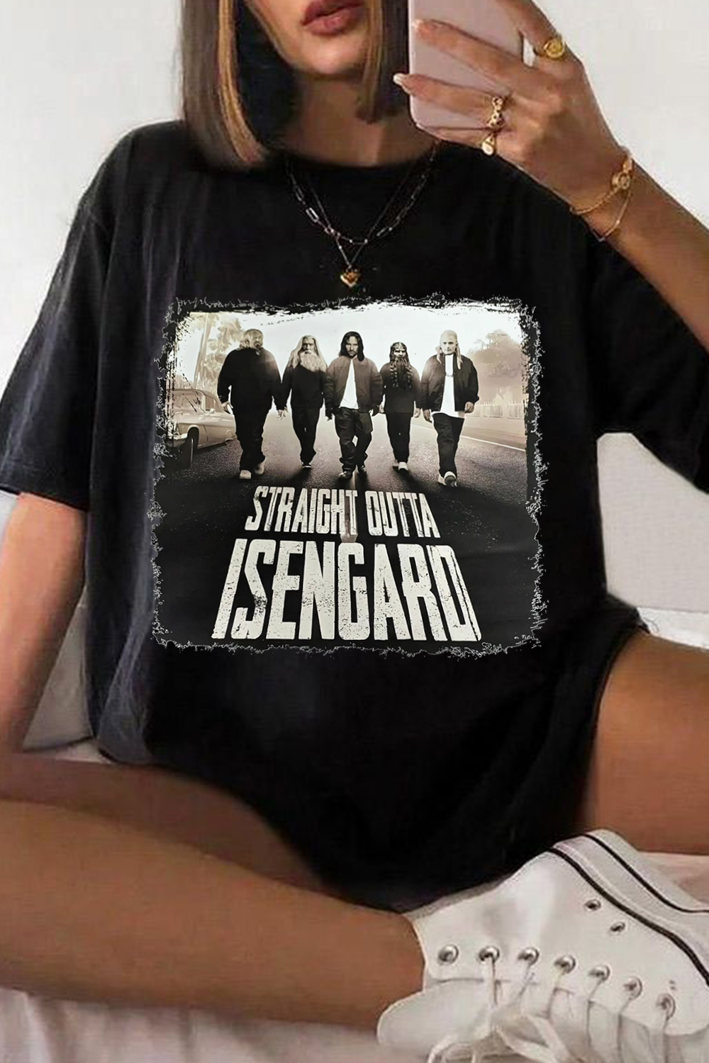 The Lord of the Rings round neck ladies short sleeve loose T-shirt