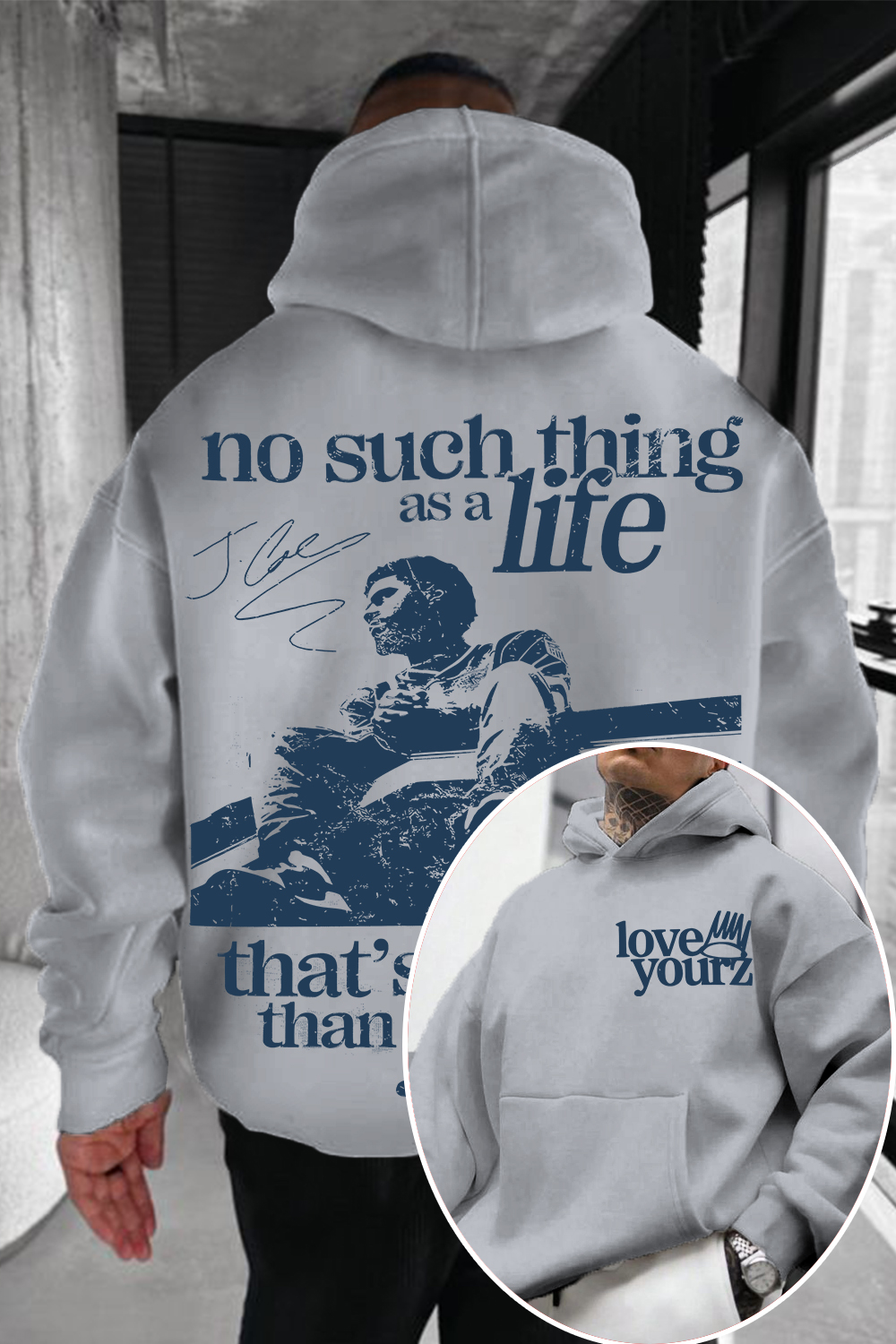 J Cole Hoodie 🔥 Love Yourz Hoodie – No Such Thing As A Life That's Better Than Yourz Vintage Hip Hop Hoodie
