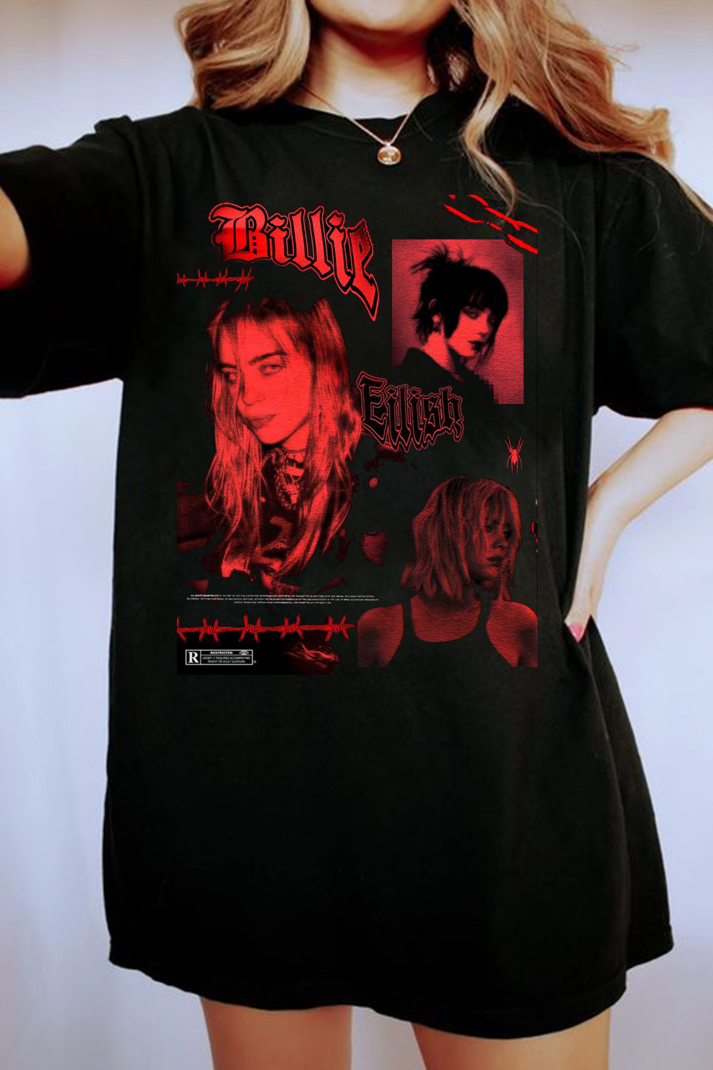 Billie Eilish Creative Casual Round Neck Short Sleeve T-Shirt