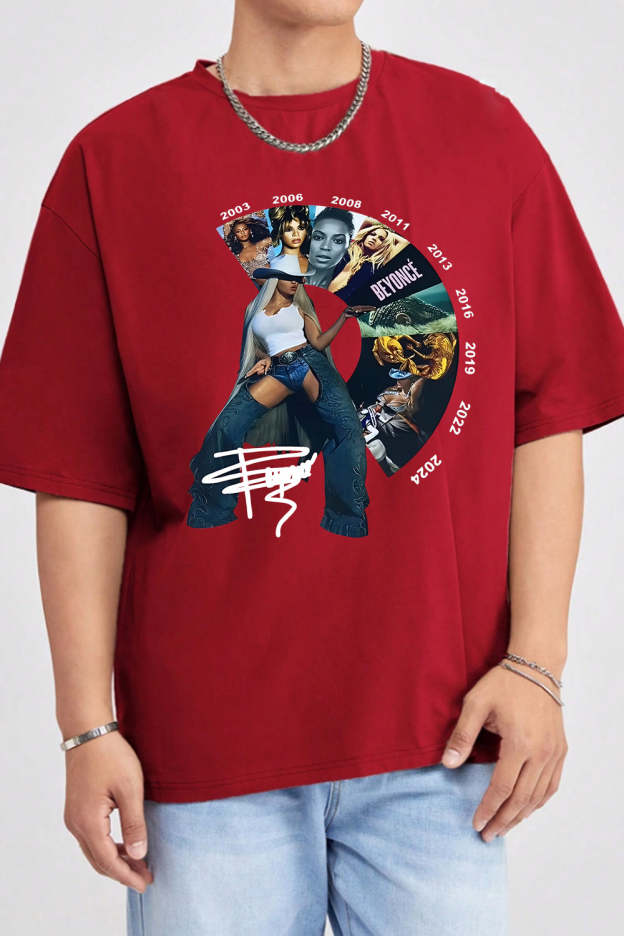 Beyoncé Carter Cowboy Tour Album Tee For Men