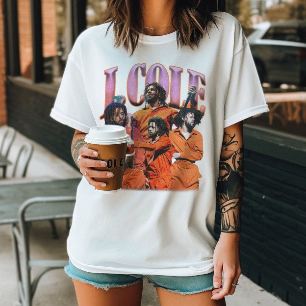 J Cole Orange Jumpsuit Vintage Shirt