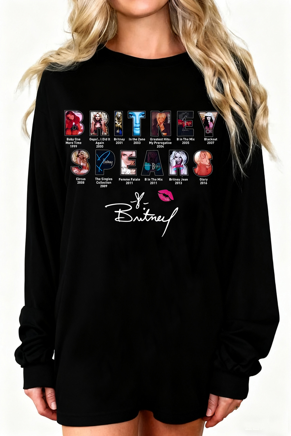 Britney Spears Long-Sleeved Women T-Shirt