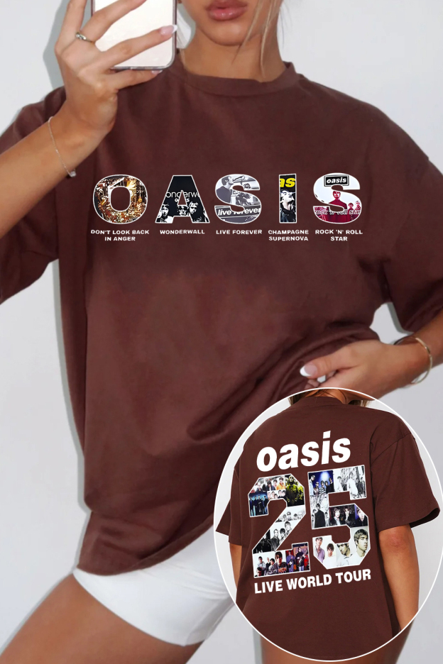 Oasis Unisex T Shirt Definitely Maybe Promo Official Reunion Tour 2025