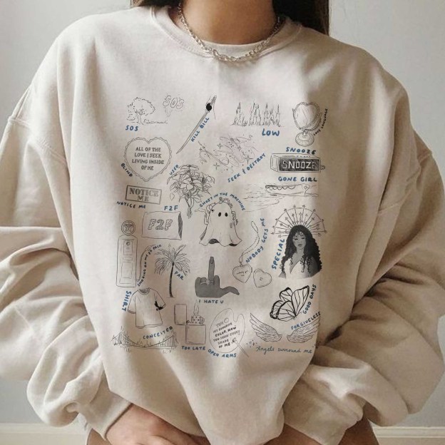 SZA SOS Album Version 8 – Shirt