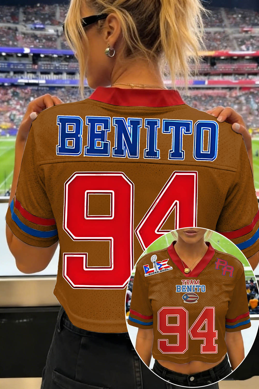 Cool Bunny Jersey for Breezy Bowl 2026 🔥Team Benito Football Crop Jersey