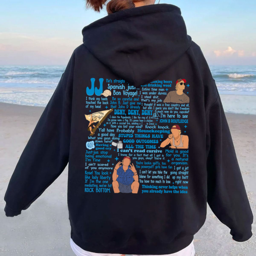 Outer Banks JJ Maybank Saying Lines Version 2 (Only On Back)  Hoodies For Women