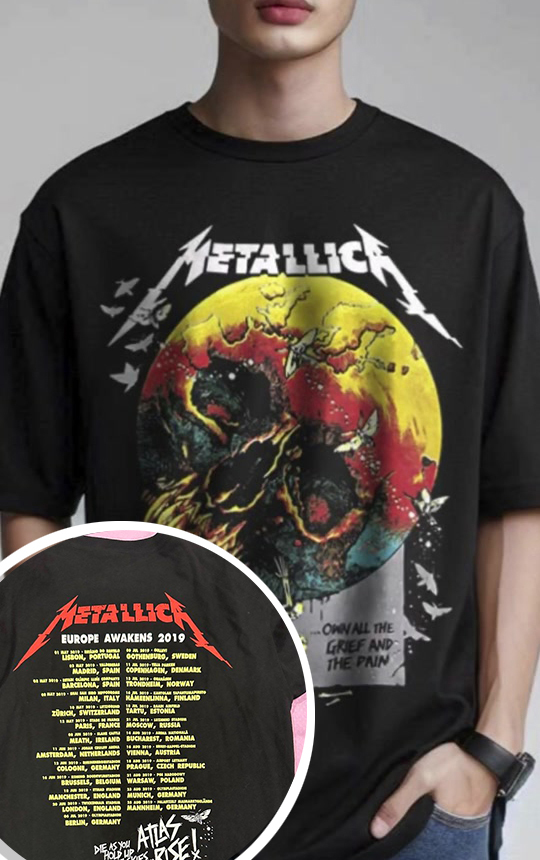 metallica graphic tee