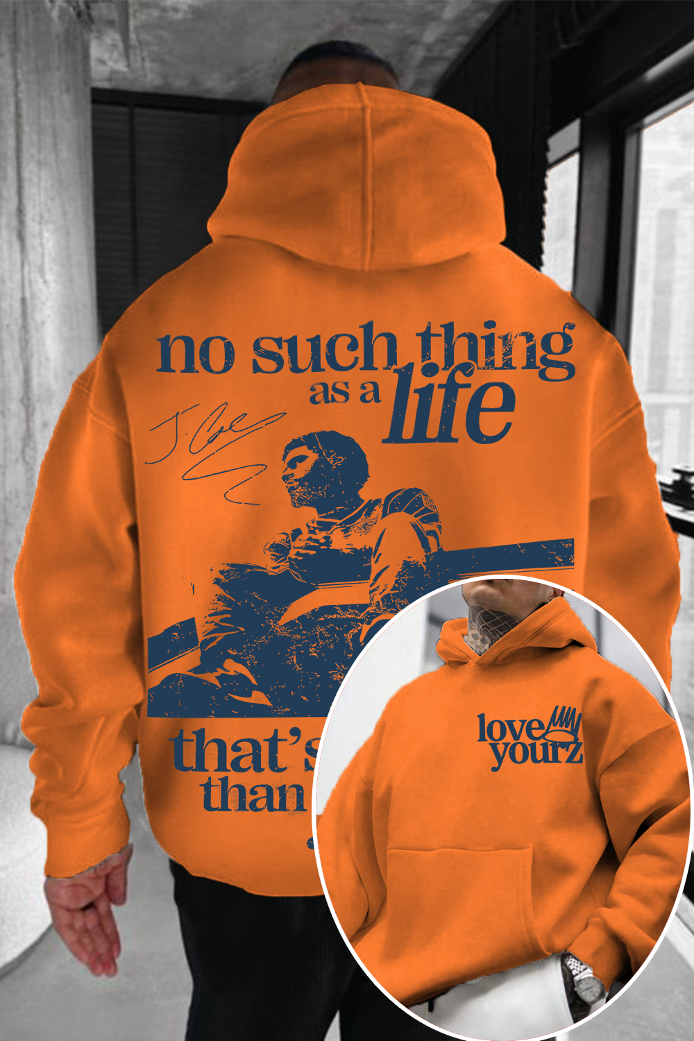 J Cole Hoodie 🔥 Love Yourz Hoodie – No Such Thing As A Life That's Better Than Yourz Vintage Hip Hop Hoodie
