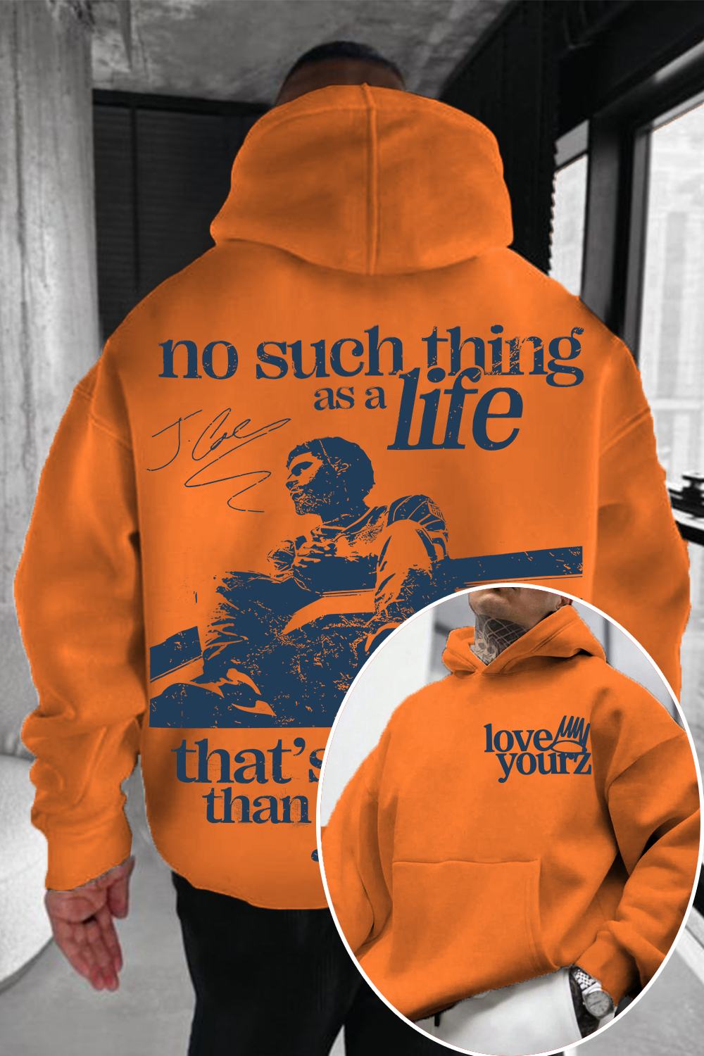 J Cole Hoodie 🔥 Love Yourz Hoodie – No Such Thing As A Life That's Better Than Yourz Vintage Hip Hop Hoodie