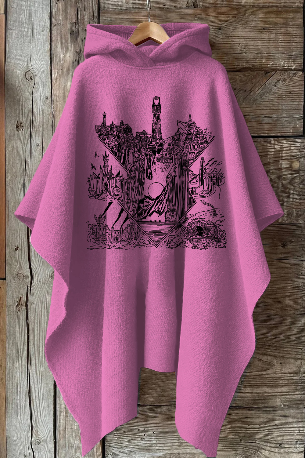 LOTR Middle Earth Inspired Hooded Warm Shawl Cape