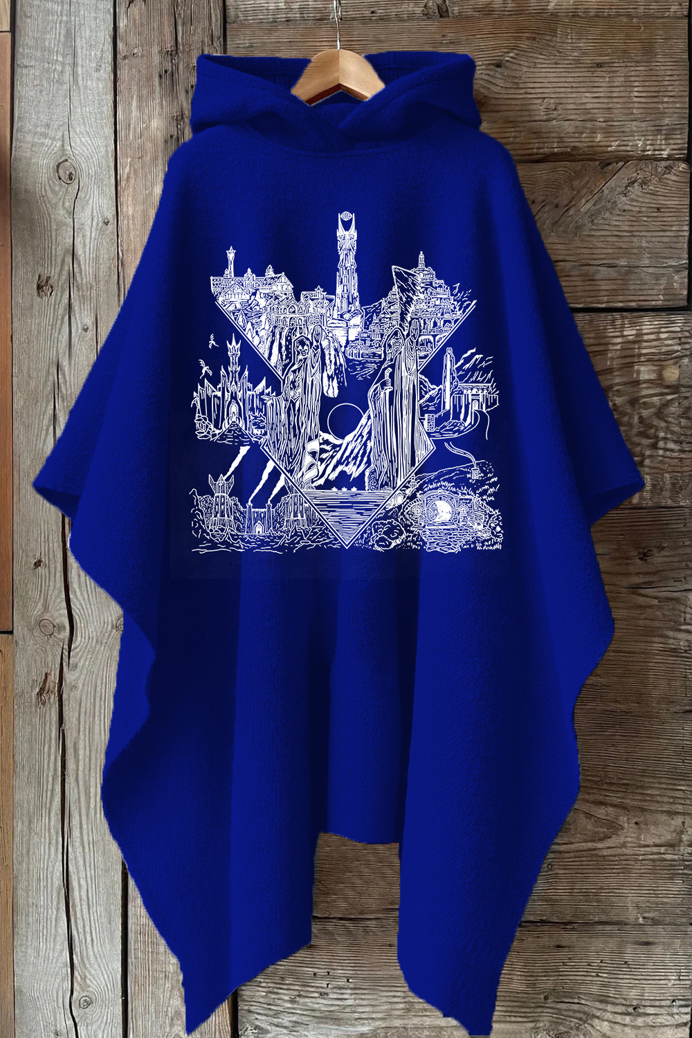 LOTR Middle Earth Inspired Hooded Warm Shawl Cape