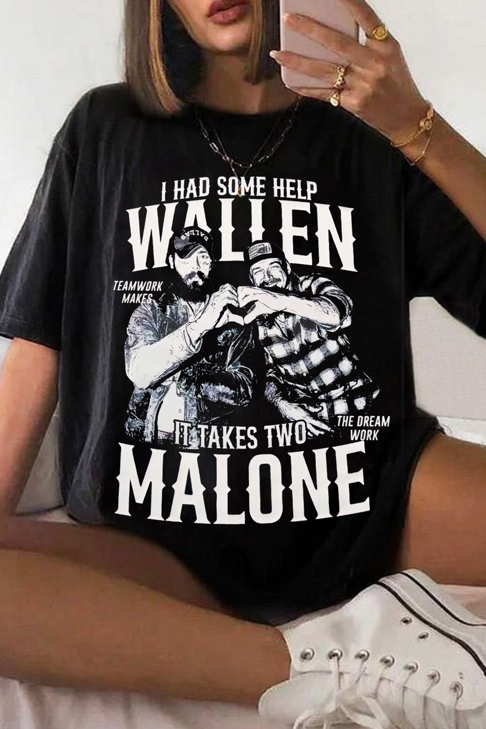 postmalone casual round neck short sleeve tee