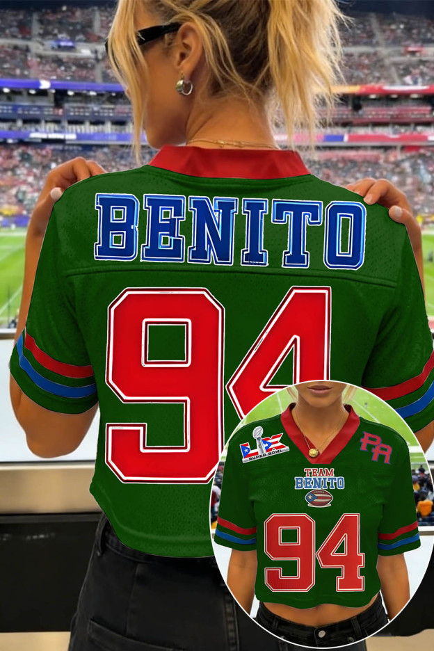 Cool Bunny Jersey for Breezy Bowl 2026 🔥Team Benito Football Crop Jersey