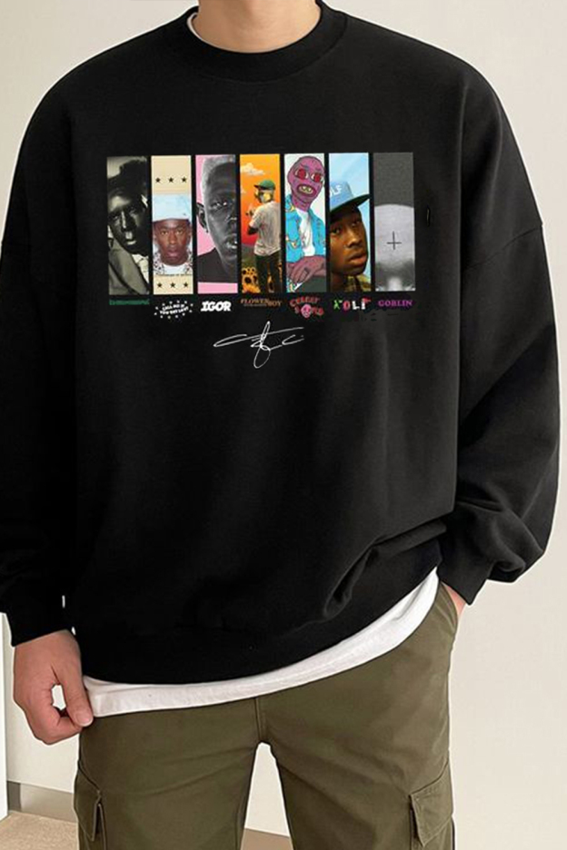 Tyler printed crew neck men's sweatshirt