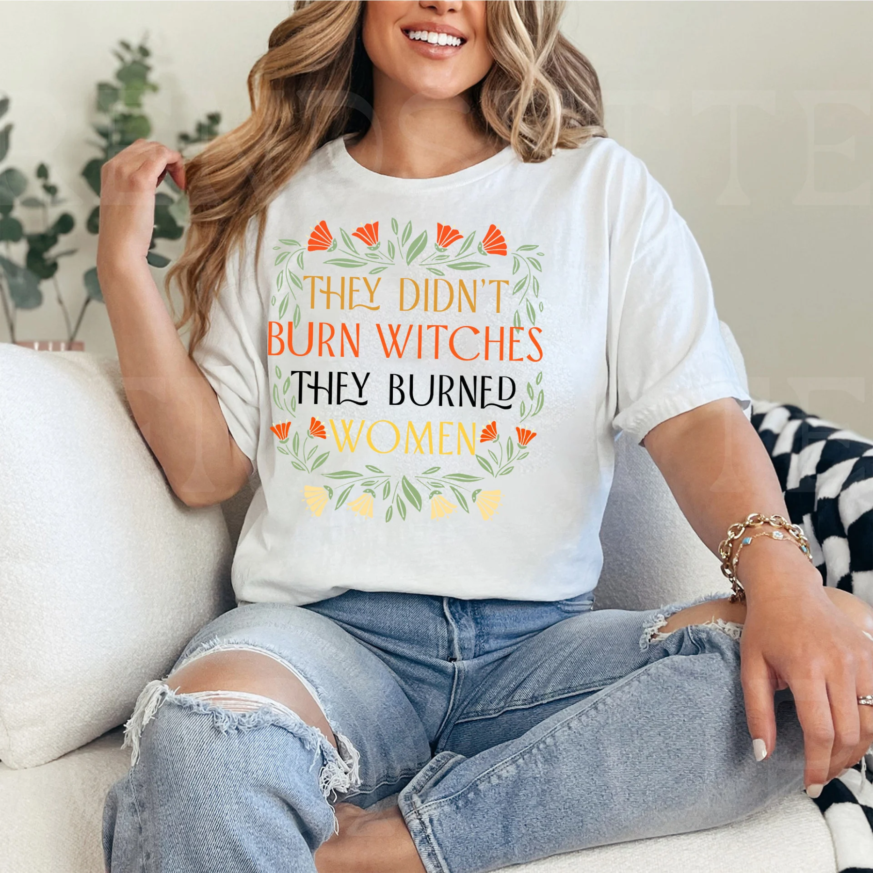 ''They Didn't Burn Witches, They Burned Women'' T-Shirts, Feminist Shirts