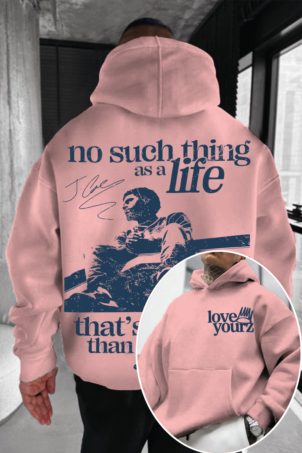 J Cole Hoodie 🔥 Love Yourz Hoodie – No Such Thing As A Life That's Better Than Yourz Vintage Hip Hop Hoodie