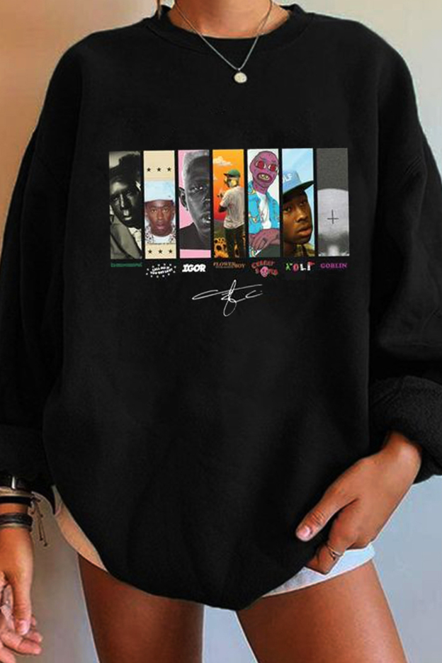 Tyler printed crew neck sweatshirt
