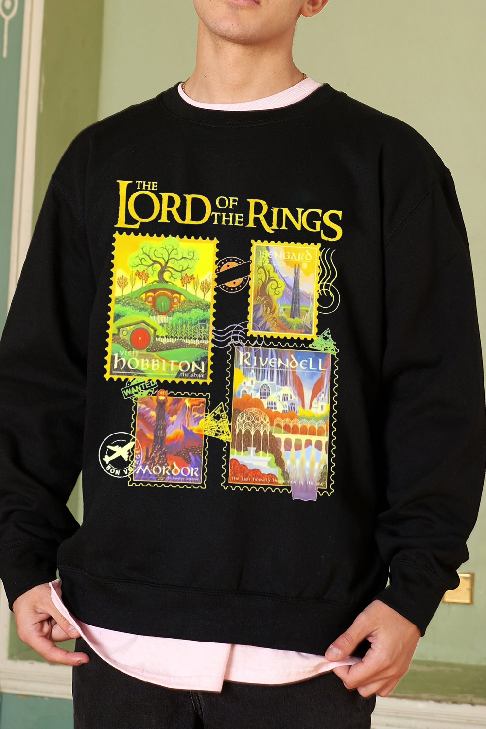 Lord of the Rings stamp men's sweatshirt