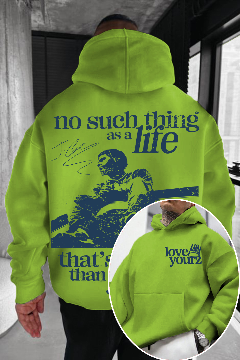 J Cole Hoodie 🔥 Love Yourz Hoodie – No Such Thing As A Life That's Better Than Yourz Vintage Hip Hop Hoodie