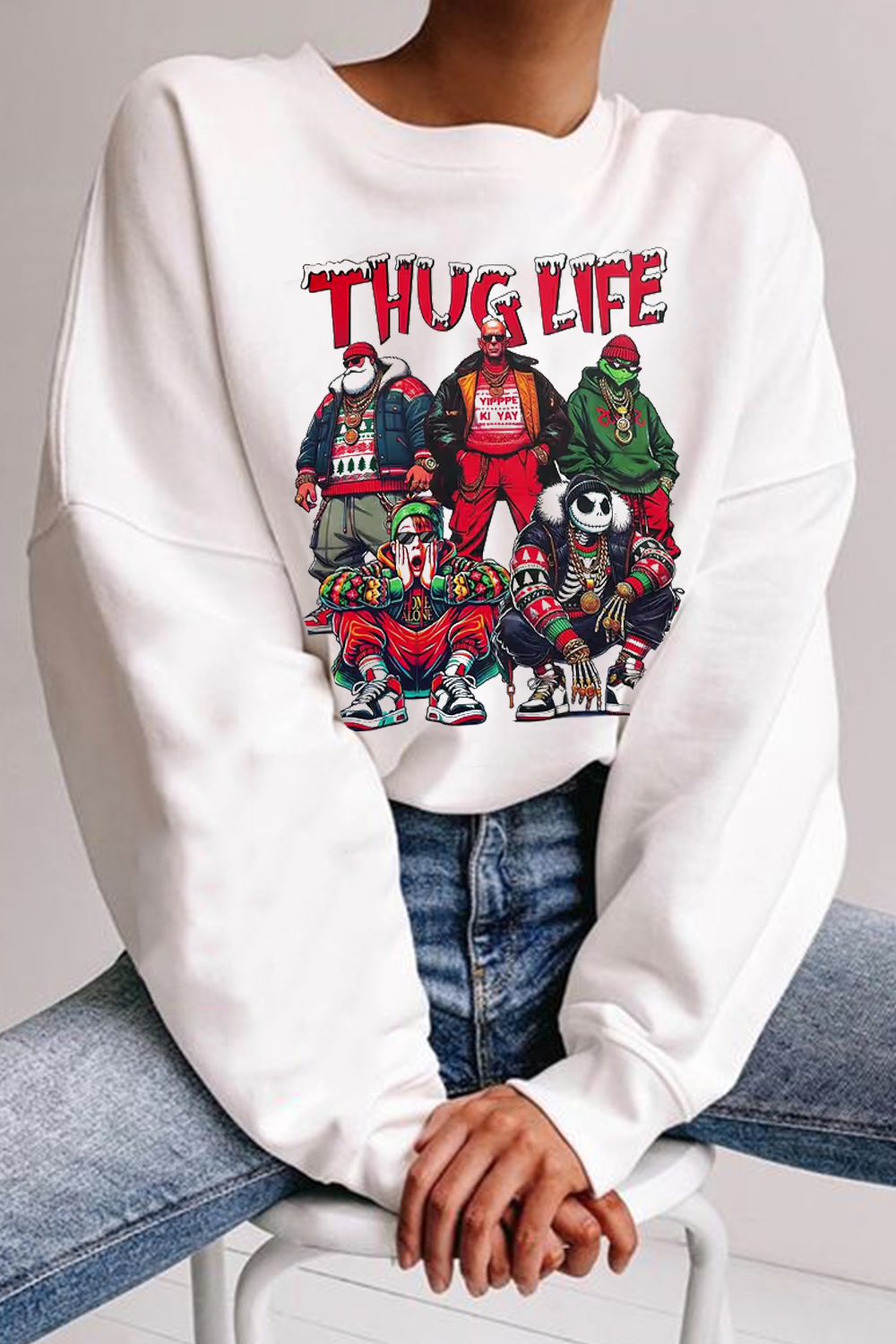Christmas Personalized Print Sweatshirt