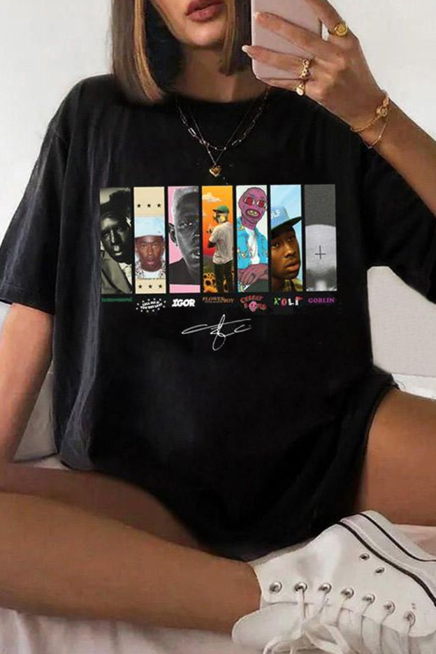 Tyler printed round neck ladies T-shirt