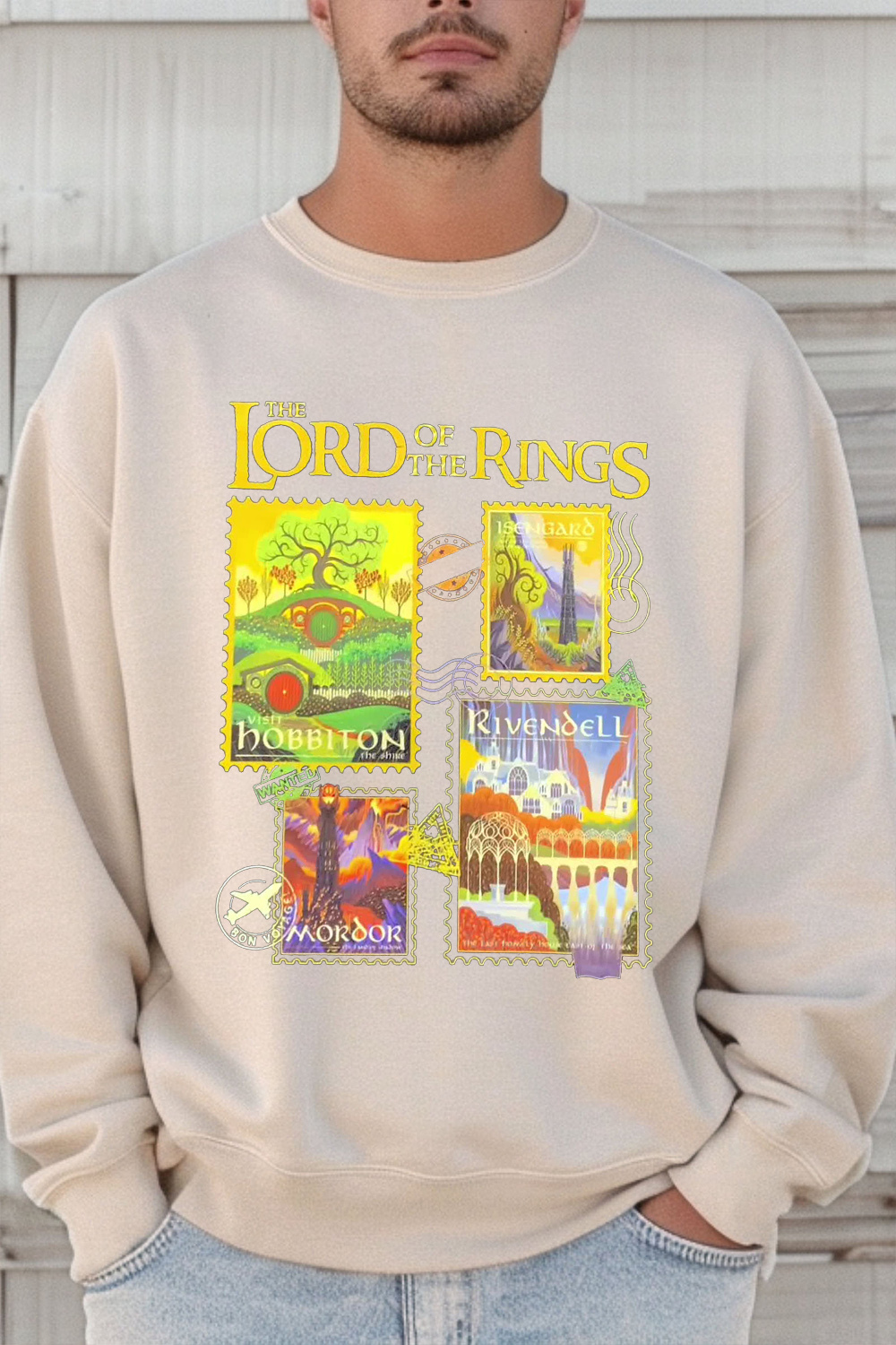 Lord of the Rings stamp men's sweatshirt