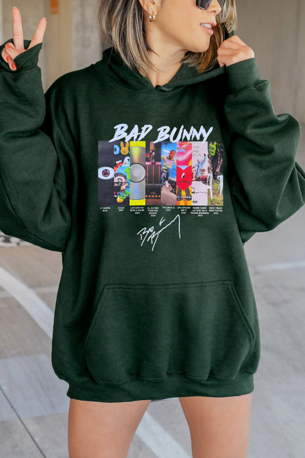badbunny women hoodie