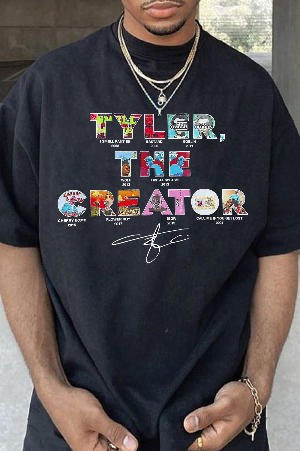 tylerthecreator crew neck Men tee