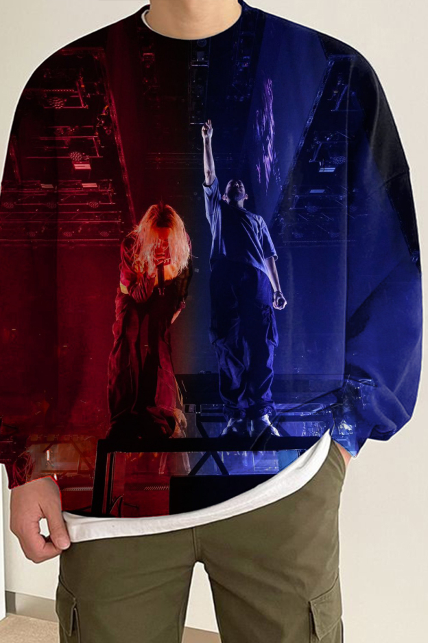 Lincoln Park Print Long Sleeve Sweatshirt