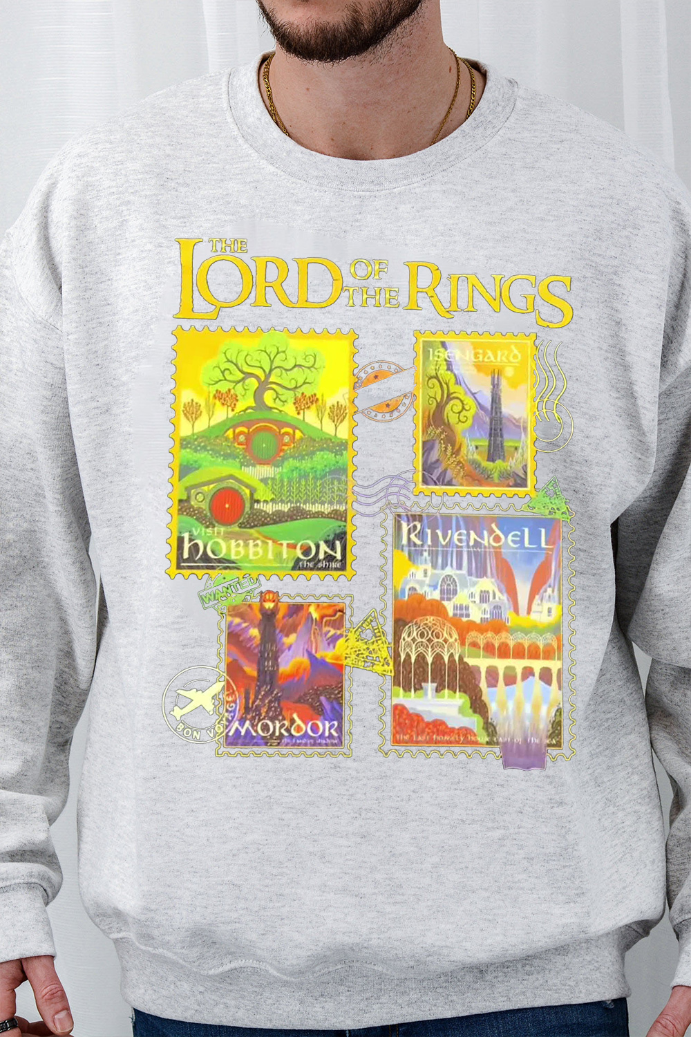 Lord of the Rings stamp men's sweatshirt