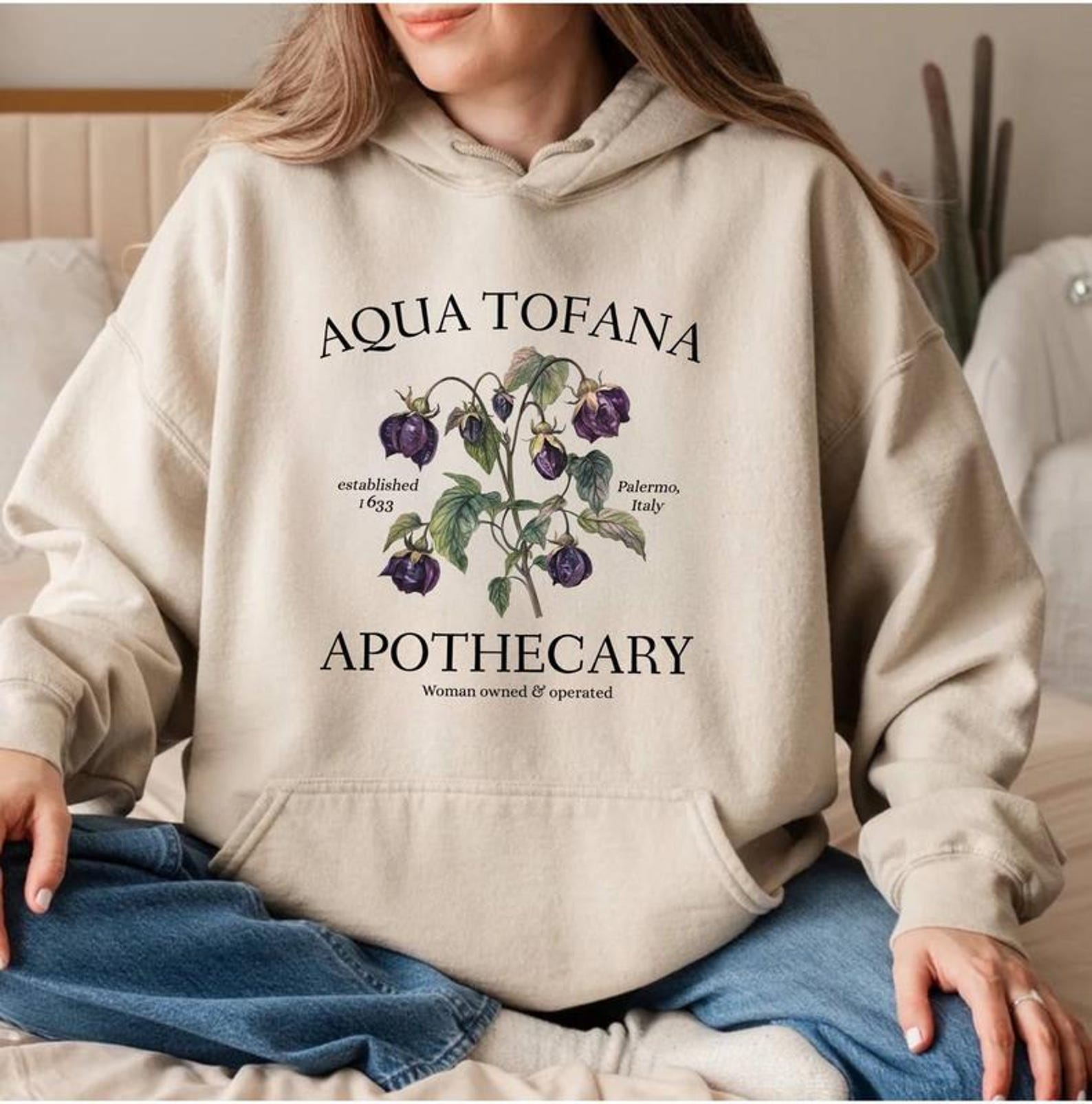 Aqua Tofana Apothecary Hoodie