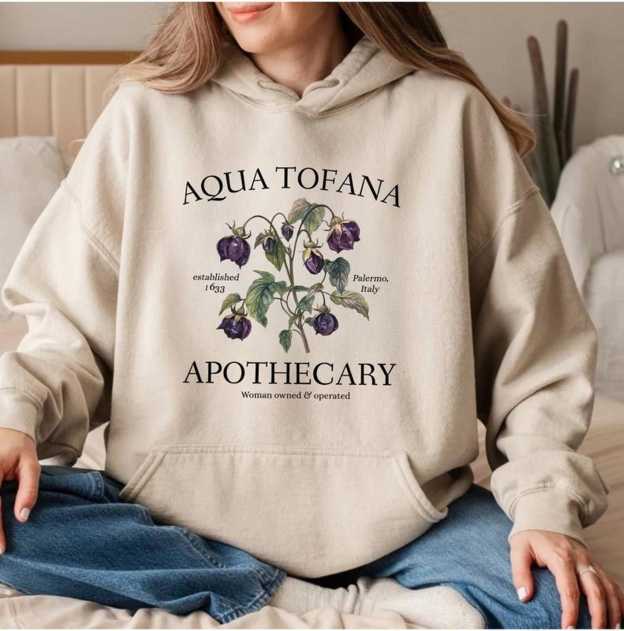 Aqua Tofana Apothecary Hoodie