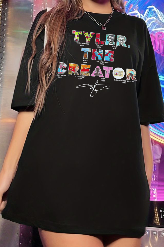 tylerthecreator loose round neck T-shirt