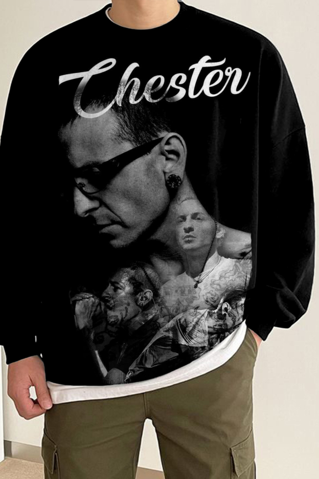 LP personalized round neck long sleeve sweatshirt