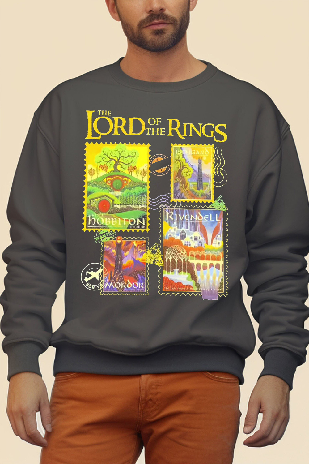 Lord of the Rings stamp men's sweatshirt