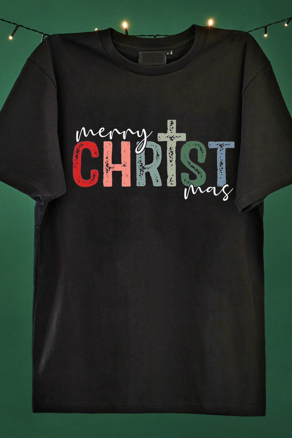Christmas Print Short Sleeve T-Shirt