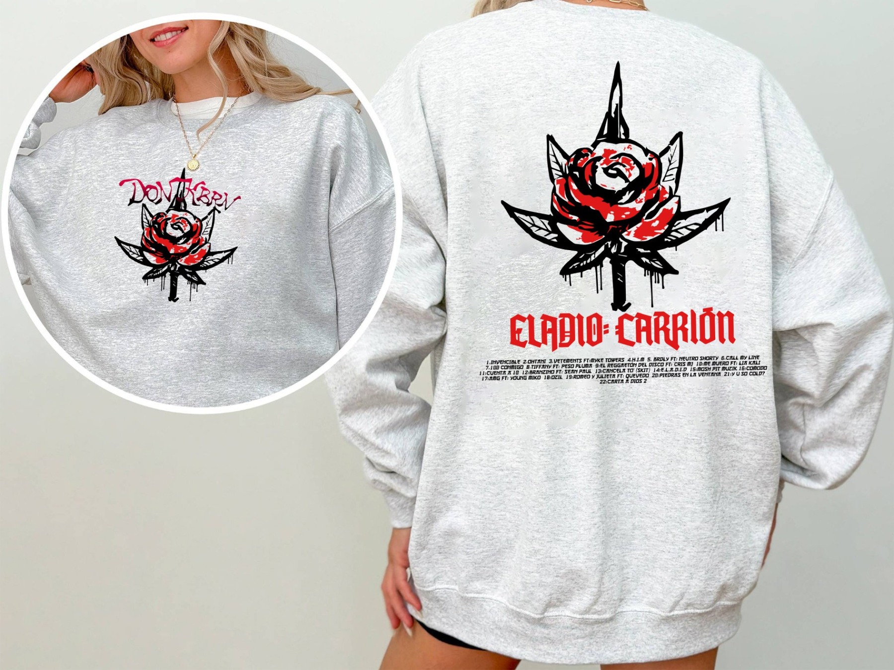 DON KBRN Shirt, Eladio Carrión Sweatshirt
