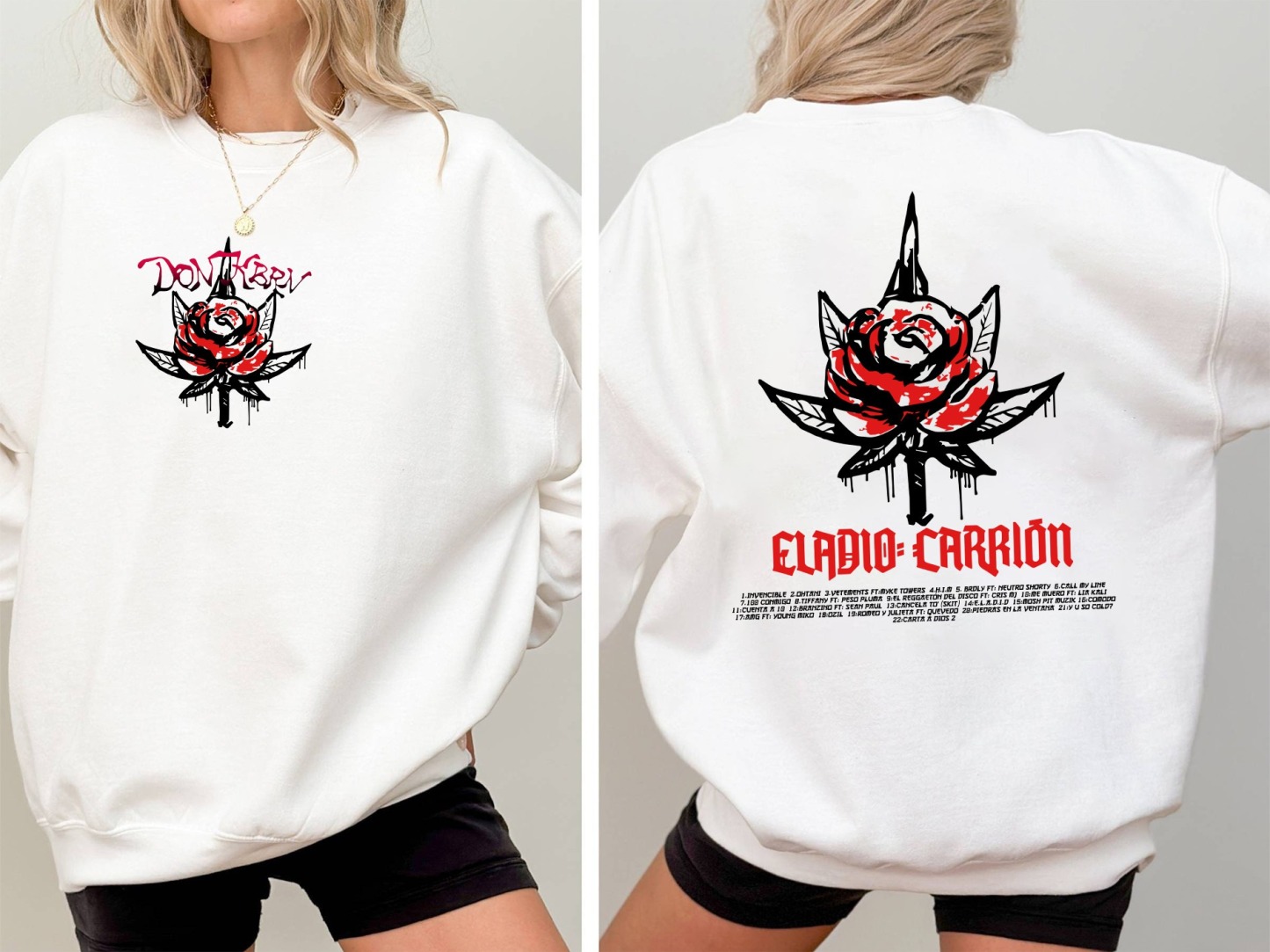 DON KBRN Shirt, Eladio Carrión Sweatshirt