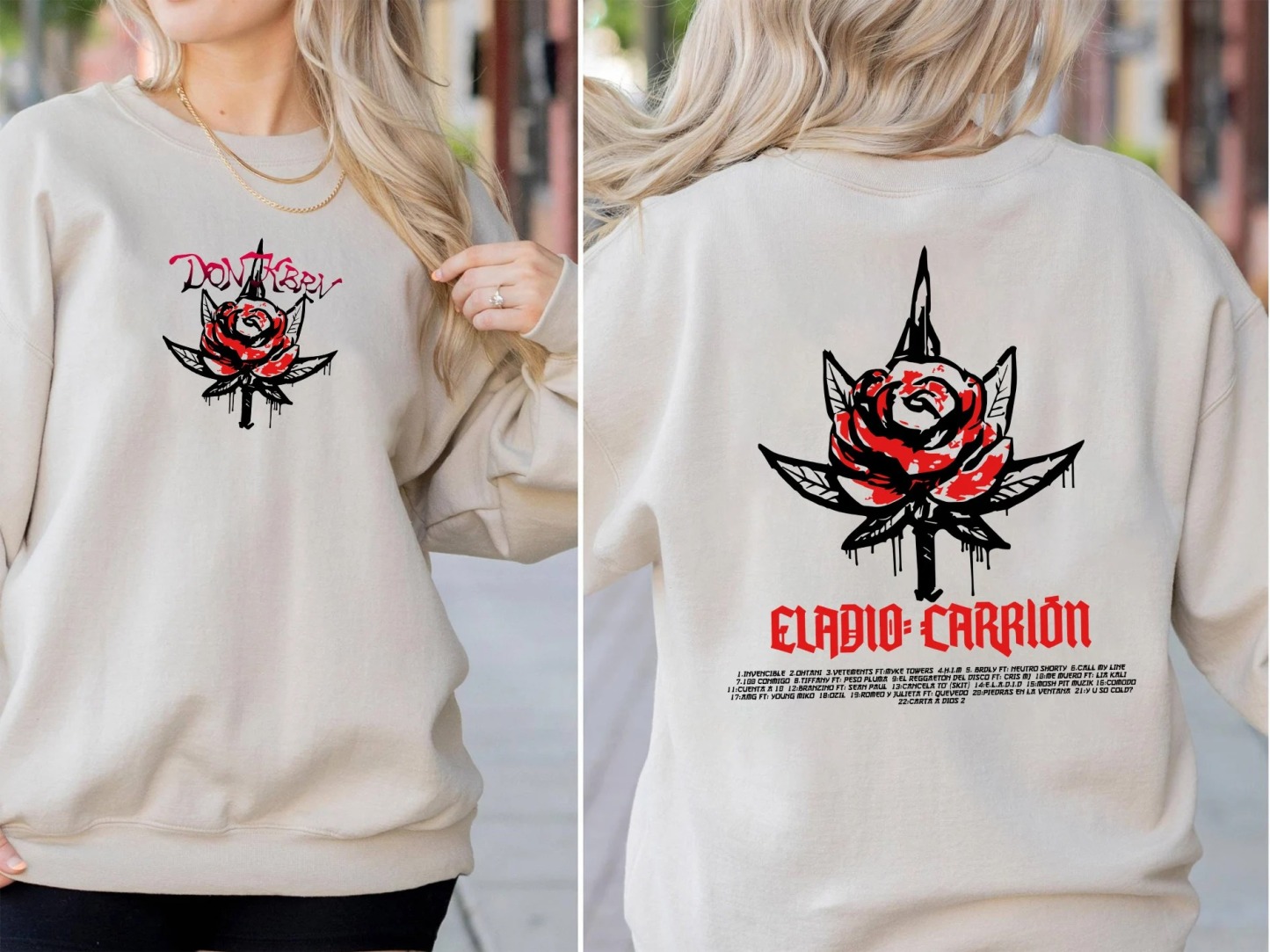 DON KBRN Shirt, Eladio Carrión Sweatshirt