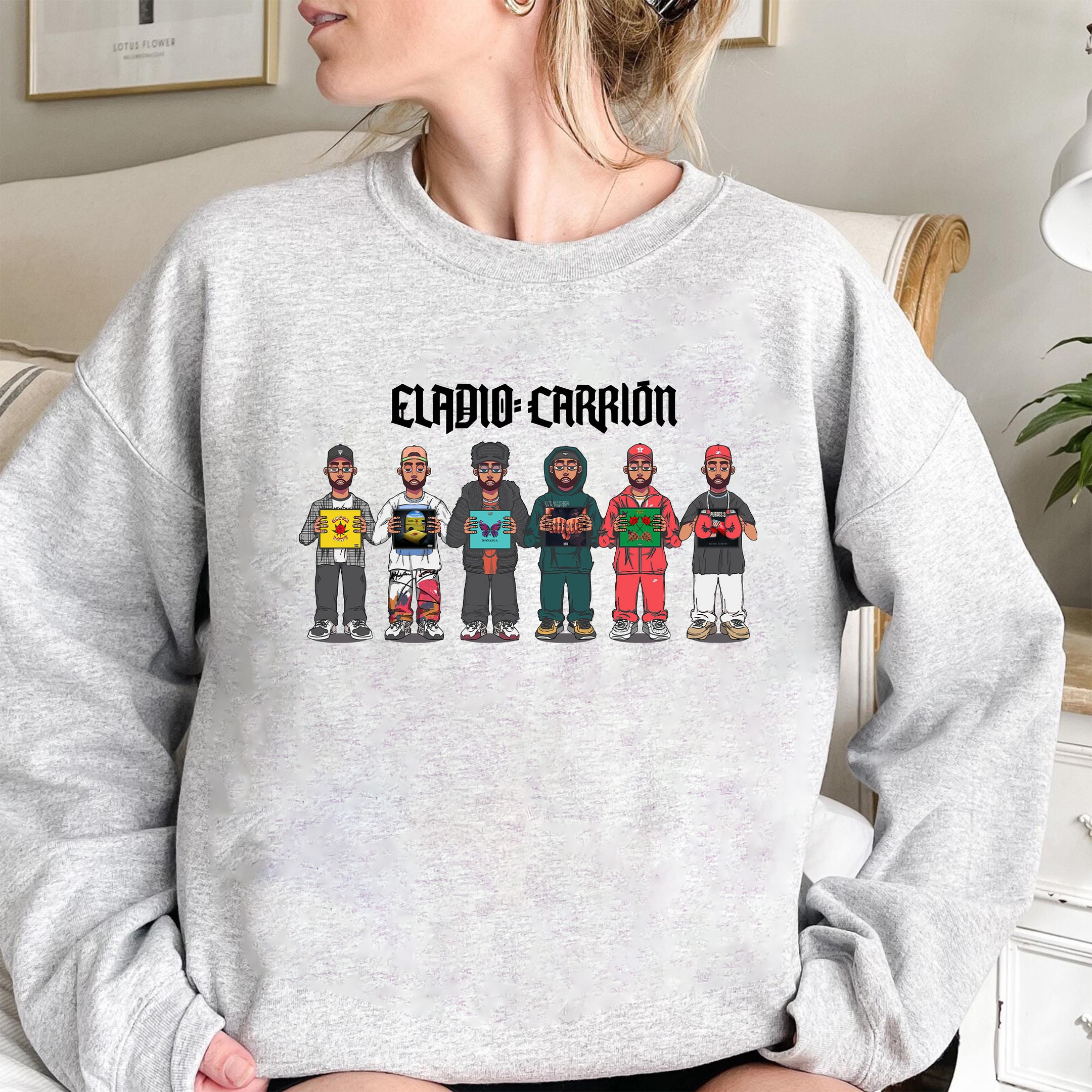 Chibi Art Eladio Carrión Shirt, Eladio Carrión Sweatshirt