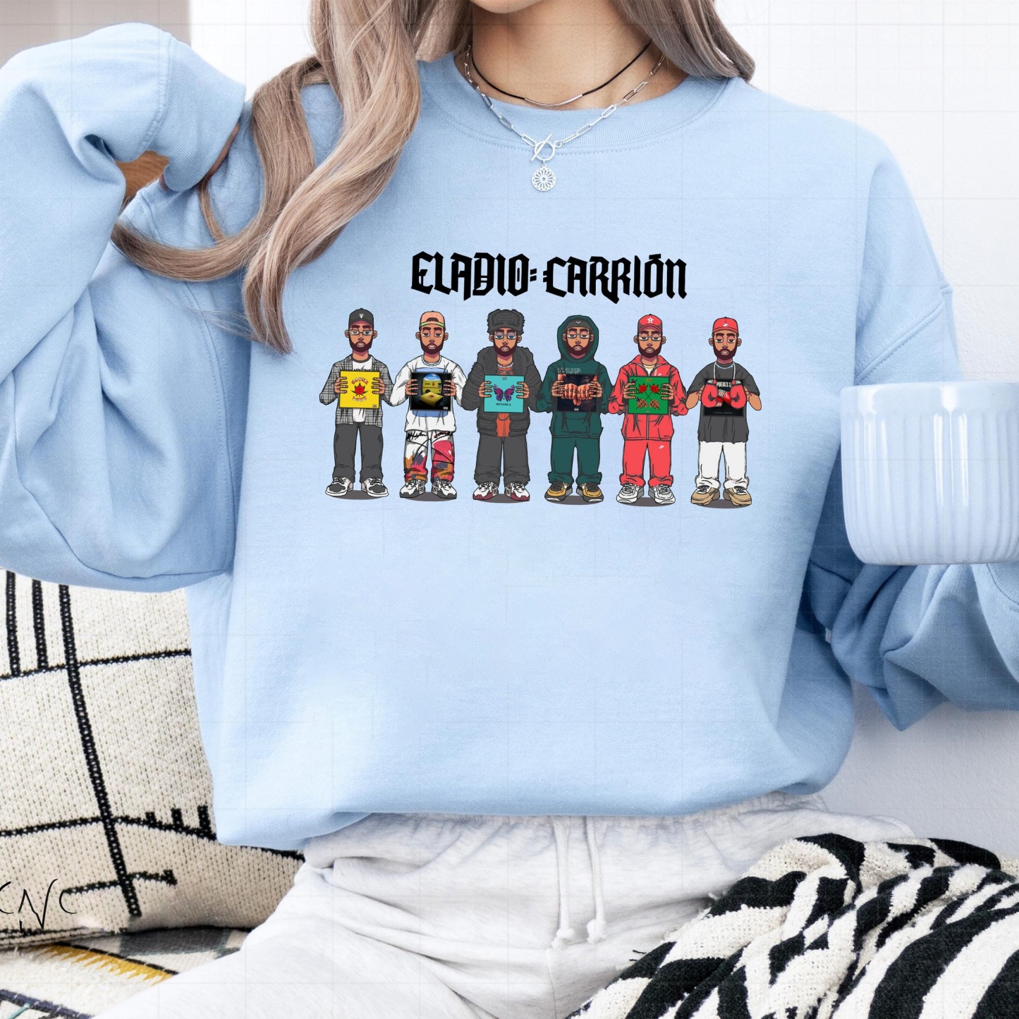 Chibi Art Eladio Carrión Shirt, Eladio Carrión Sweatshirt