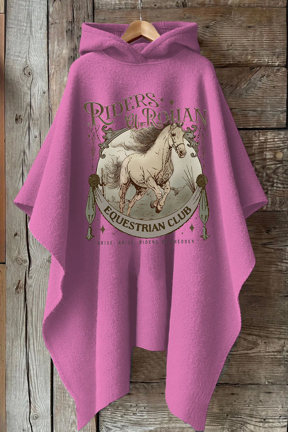 Riders Of Rohan Equestrian Club Hooded Warm Shawl Cape