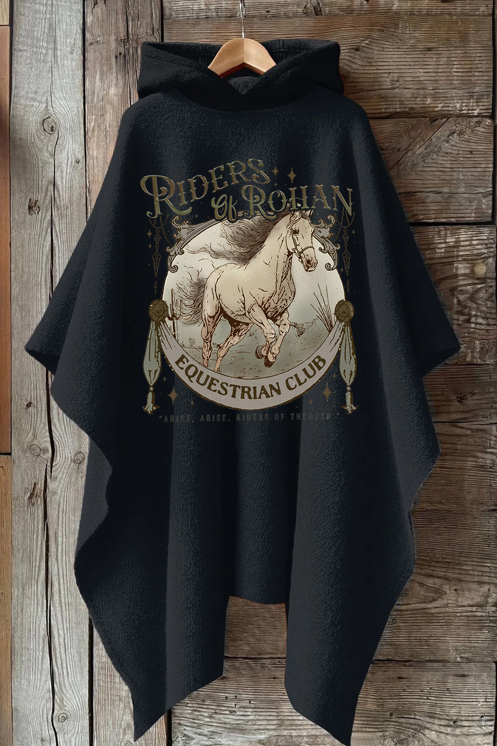 Riders Of Rohan Equestrian Club Hooded Warm Shawl Cape