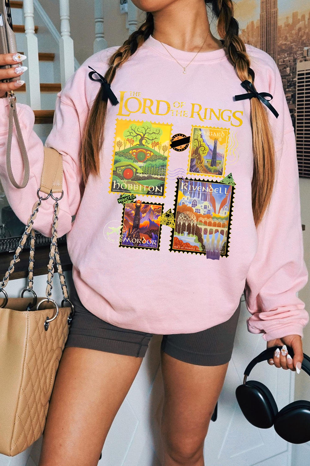 LOTR Stamps Sweatshirt For Women