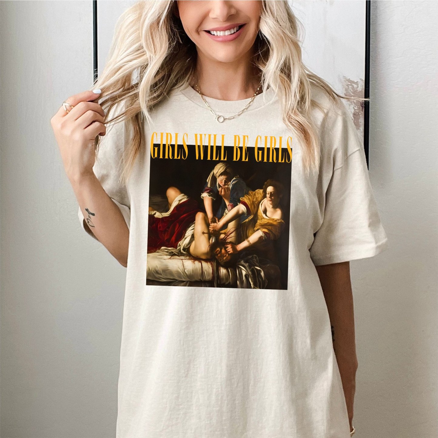 GIRLS WILL BE GIRLS! JUDITH BEHEADING HOLOFERNES Tee For Women