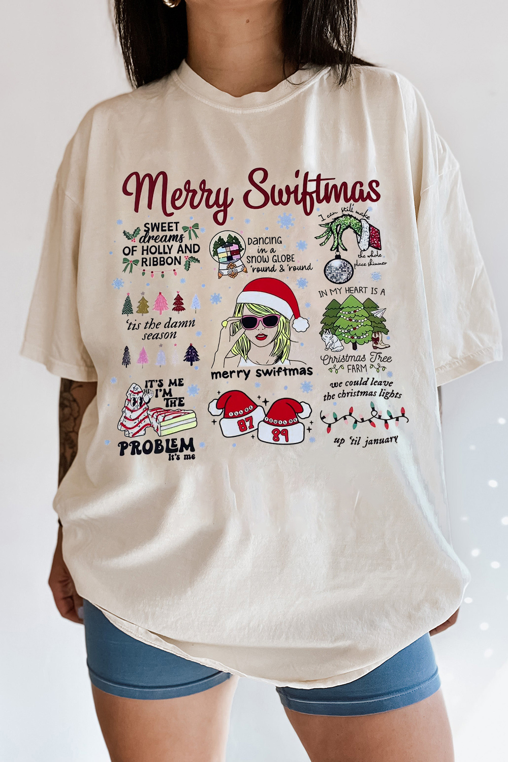 Christmas Casual Ladies Short Sleeve T-Shirt