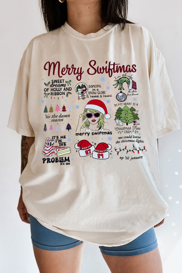 Christmas Casual Ladies Short Sleeve T-Shirt